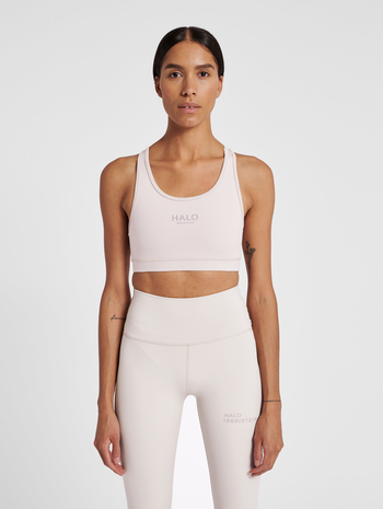 HALO WOMENS BRATOP, CHATEAU GRAY, model