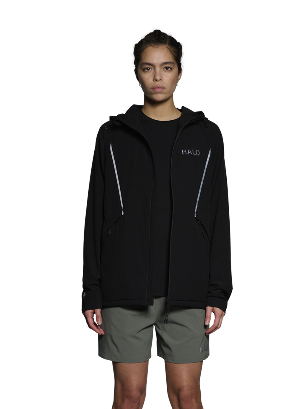 HALO INSULATED TECH JACKET, BLACK, model