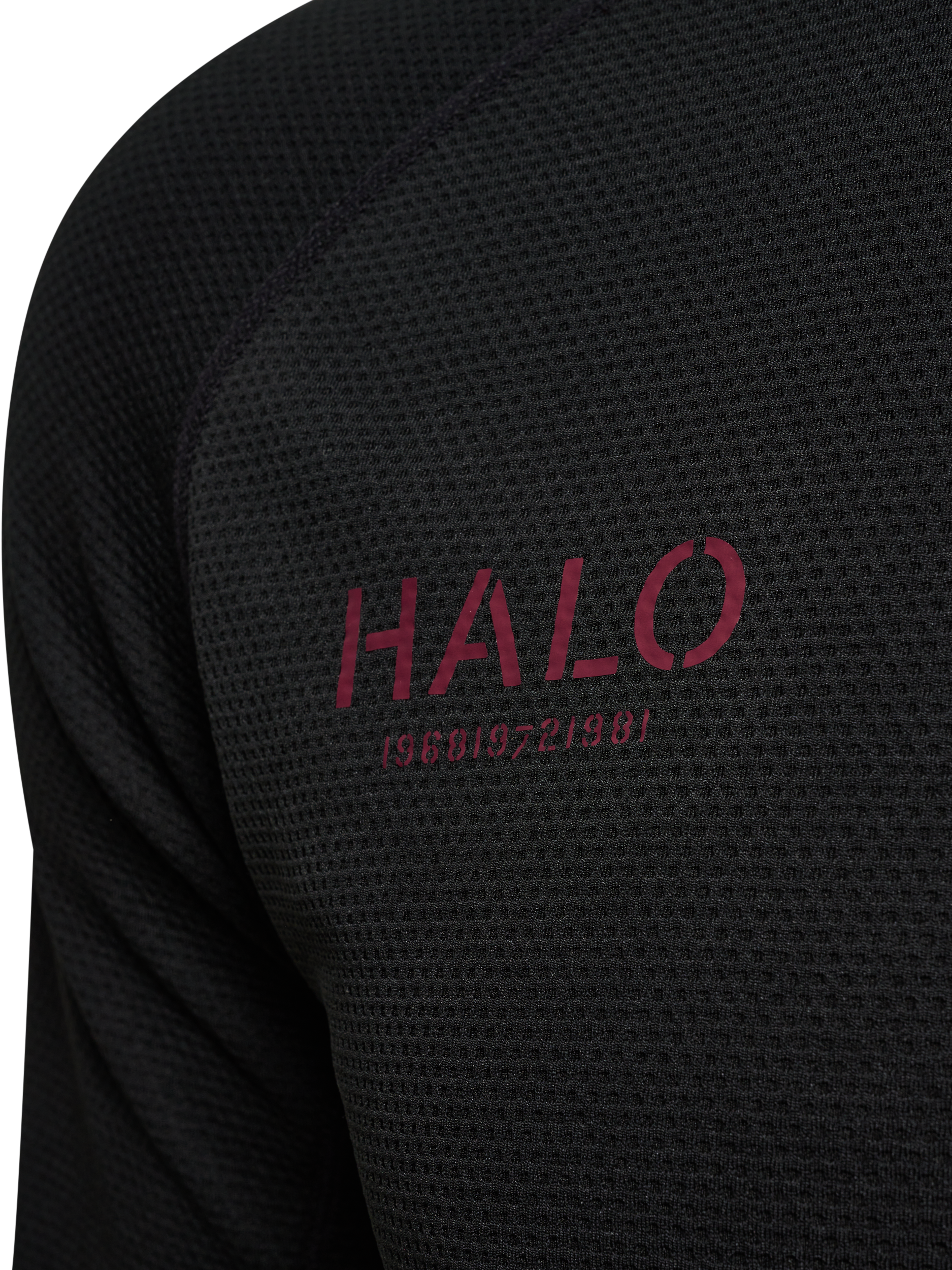 HALO DBU SORONA HALF ZIP, BLACK, packshot