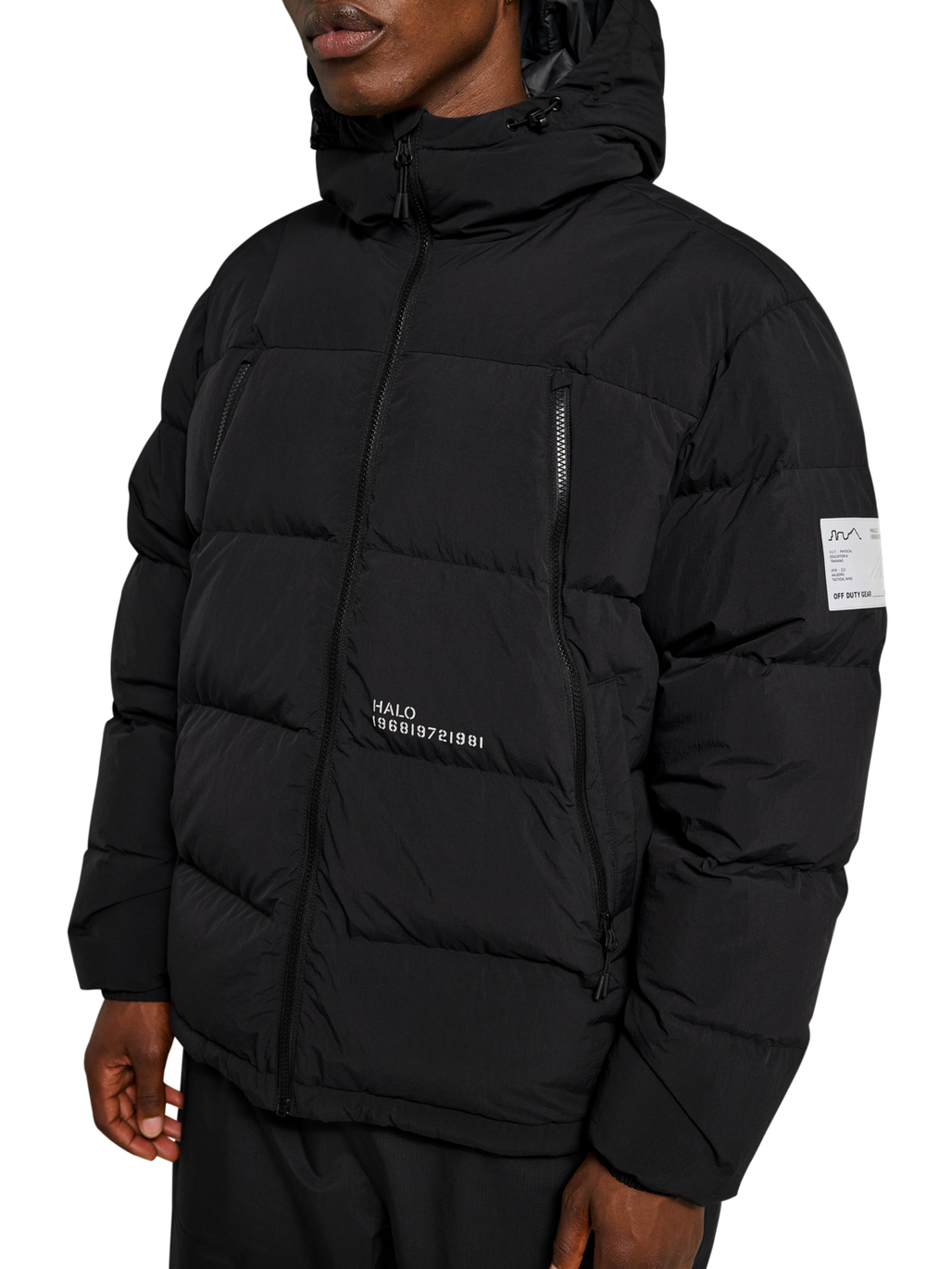 HALO MAVERICK DOWN JACKET, BLACK, model