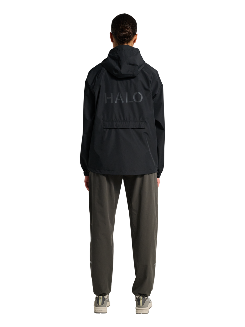 HALO RAIN JACKET, BLACK, model
