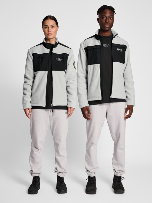 HALO S FLEECE JACKET, HARBOR MIST, model