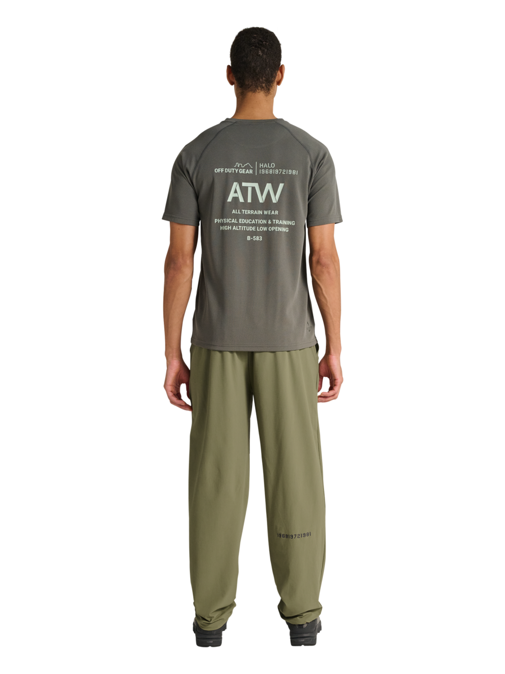 HALO AIR PANTS, MERMAID, model