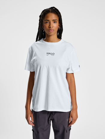 HALO COTTON T-SHIRT, WHITE, model