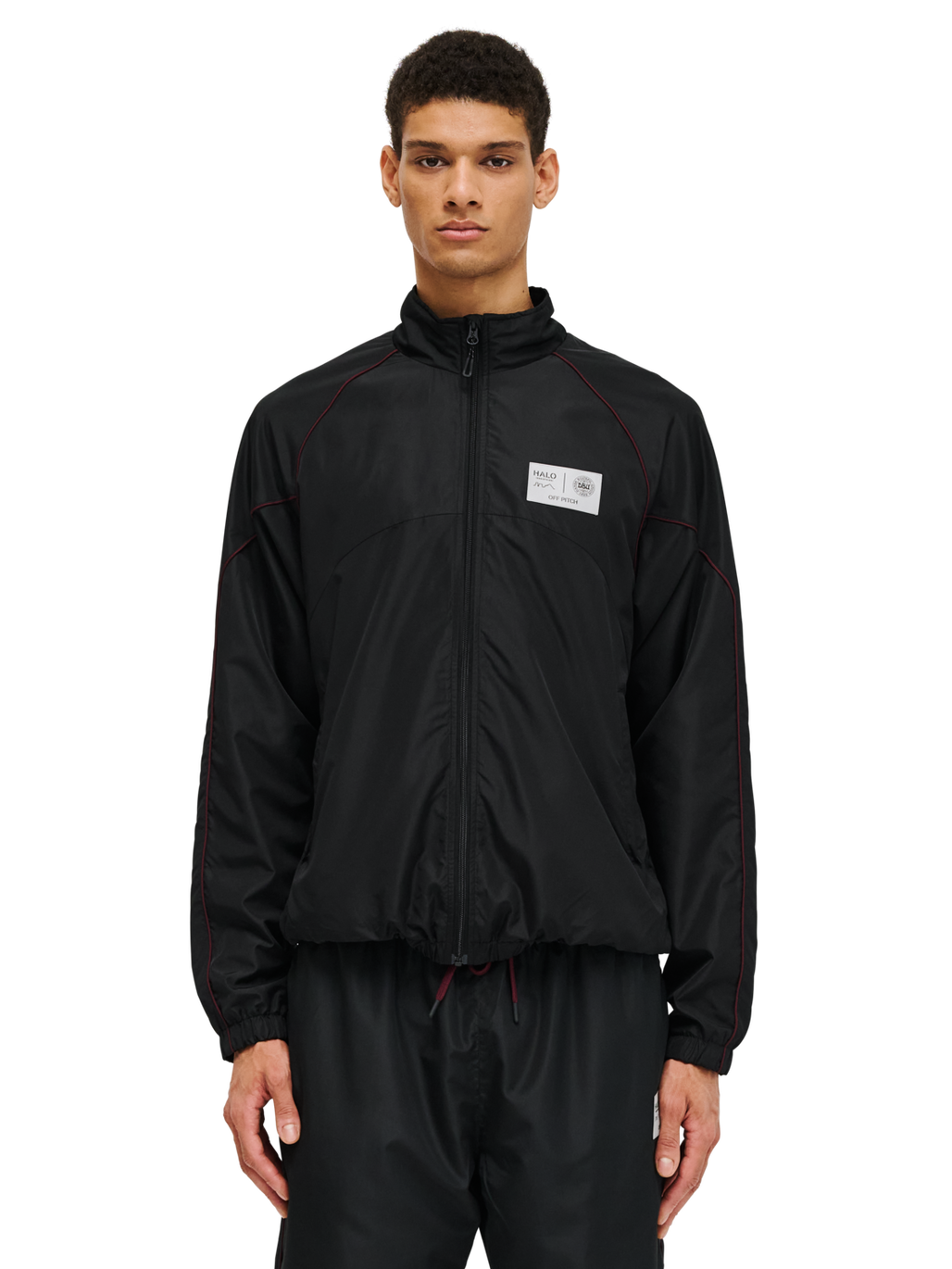 HALO DBU TRACKSUIT  JACKET, BLACK, model