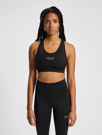 HALO WOMENS BRATOP, BLACK, model