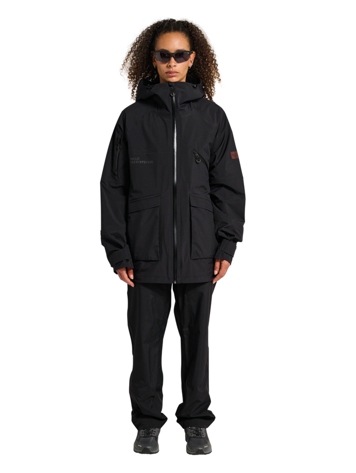 HALO GHOST SHELL JACKET, BLACK, model
