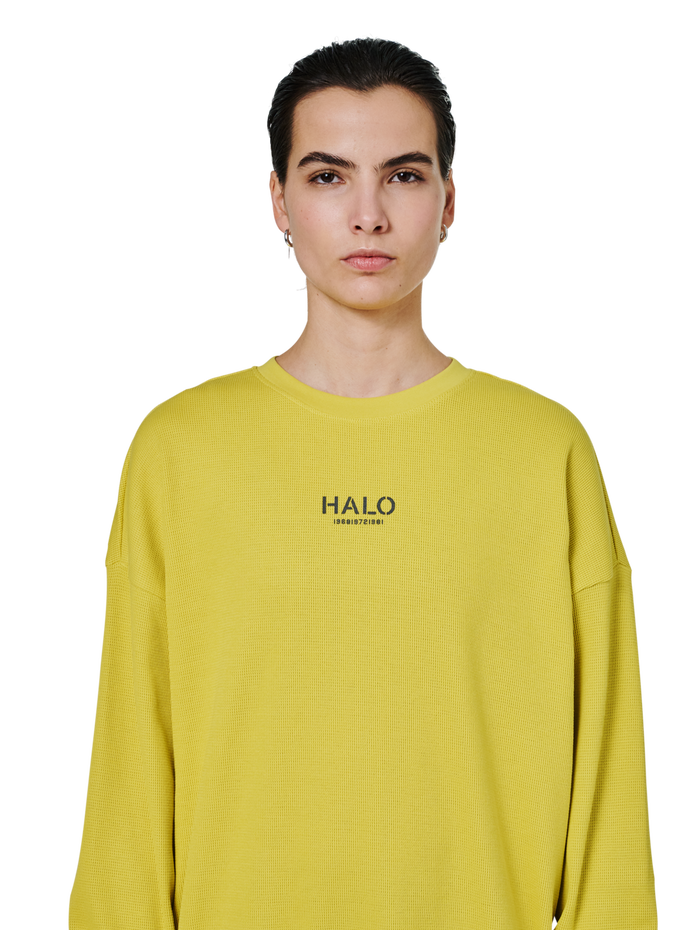 HALO AVIATION WAFFLE CREW, WARM OLIVE, model
