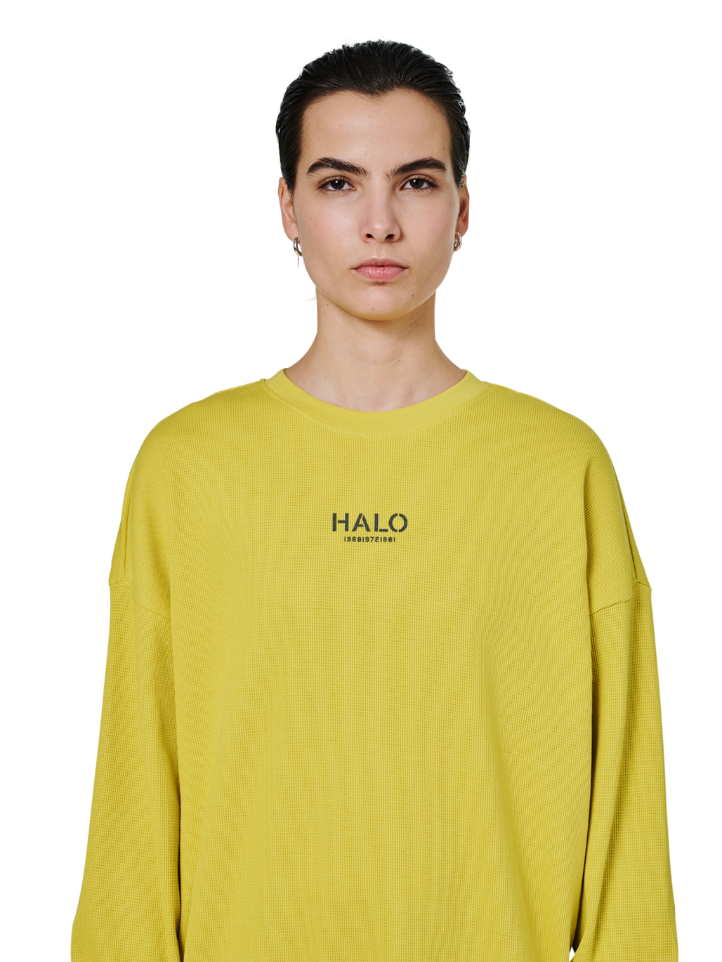 HALO AVIATION WAFFLE CREW, WARM OLIVE, model