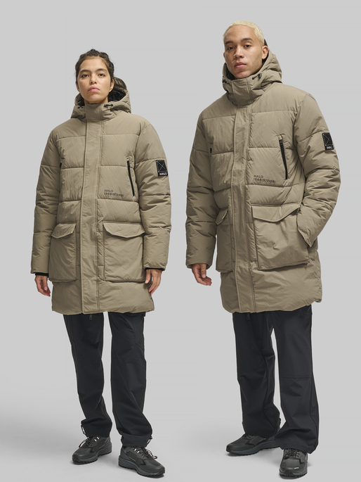 HALO THERMOLITE LONG PUFFER, MOREL, model