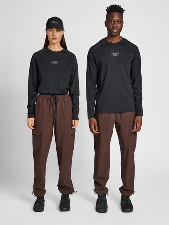 HALO TRAINING L/S TEE, BLACK, model