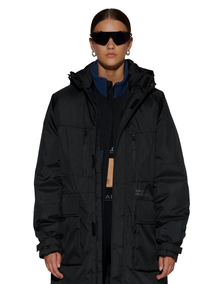 HALO SHIELD THERMOLITE PARKA, BLACK, model