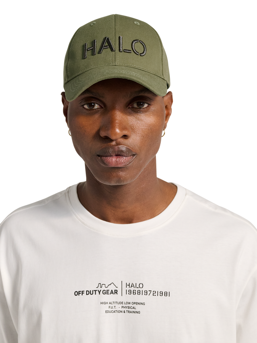 HALO UNIFORM CAP, OLIVE DRAB, model