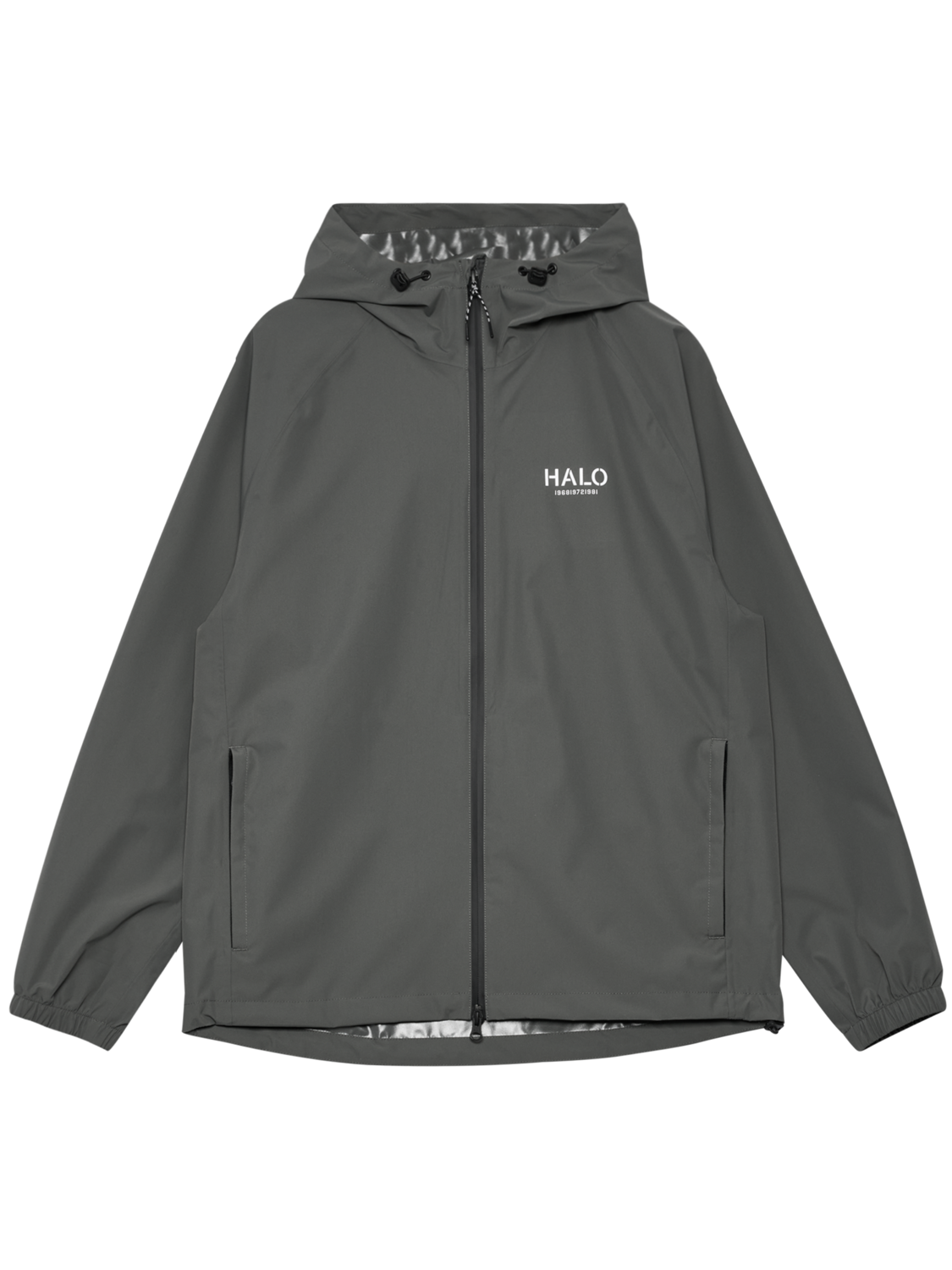 HALO RAIN JACKET, GUNMETAL, packshot