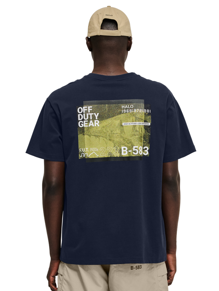 HALO GRAPHIC T-SHIRT 07, DEEP WELL, model