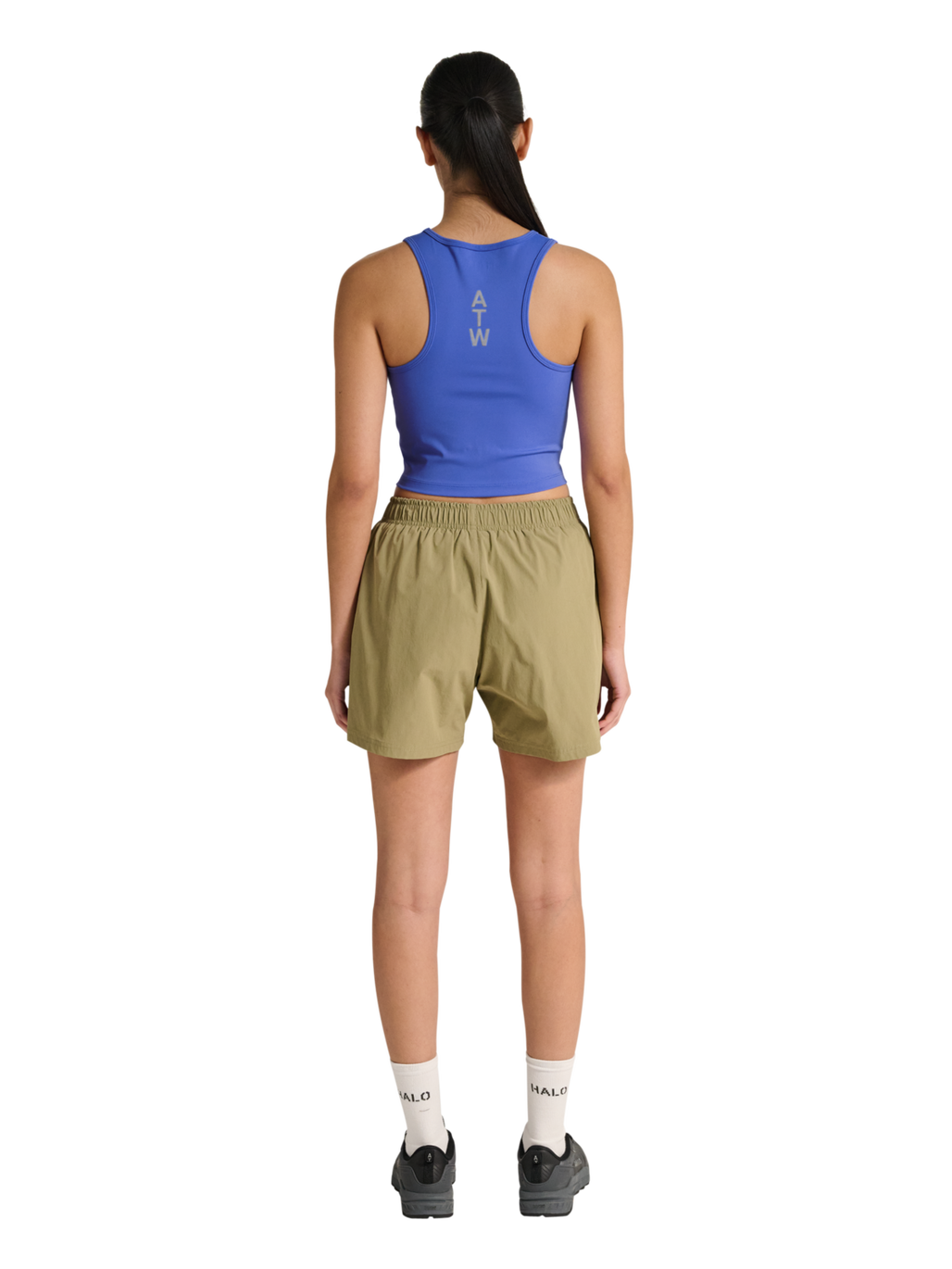 HALO WOMEN TRAINING TOP, BAJA BLUE, model