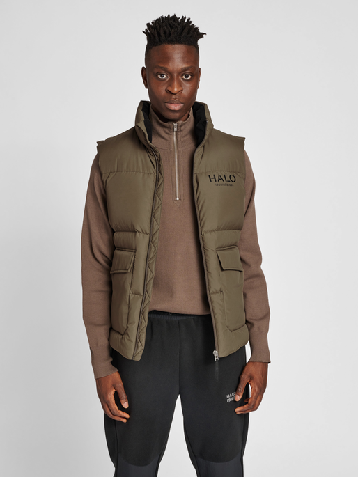 HALO HALO DOWN VEST - MAJOR BROWN newlinehalo.dk