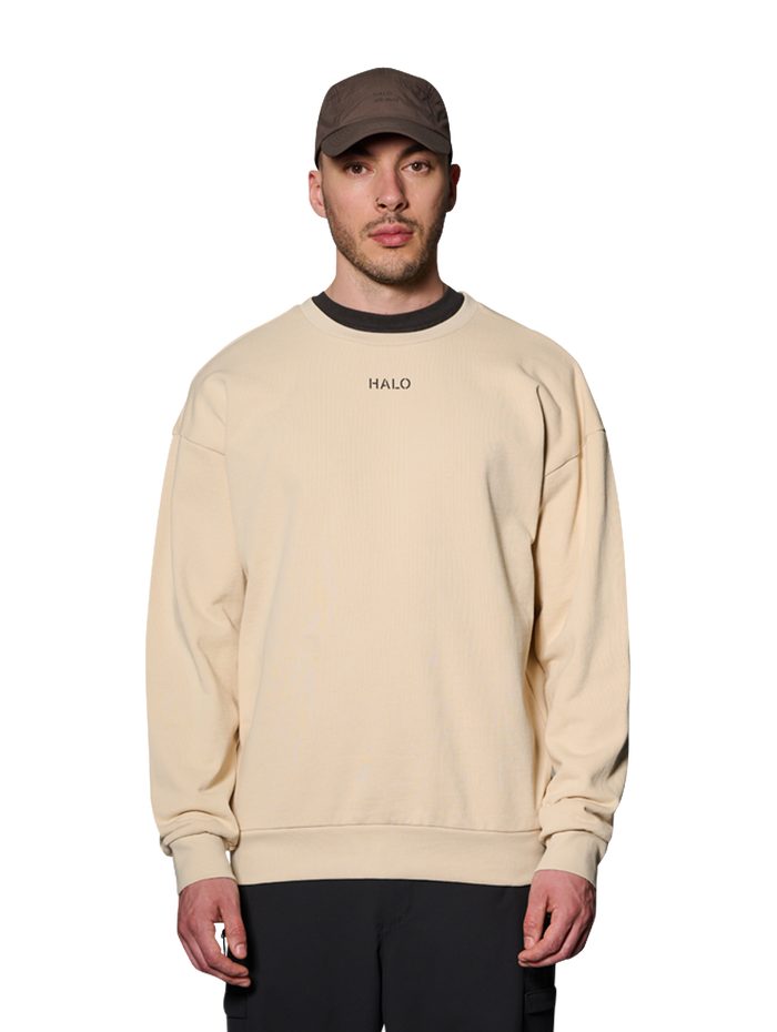 HALO DUTY CREW, OYSTER GRAY, model