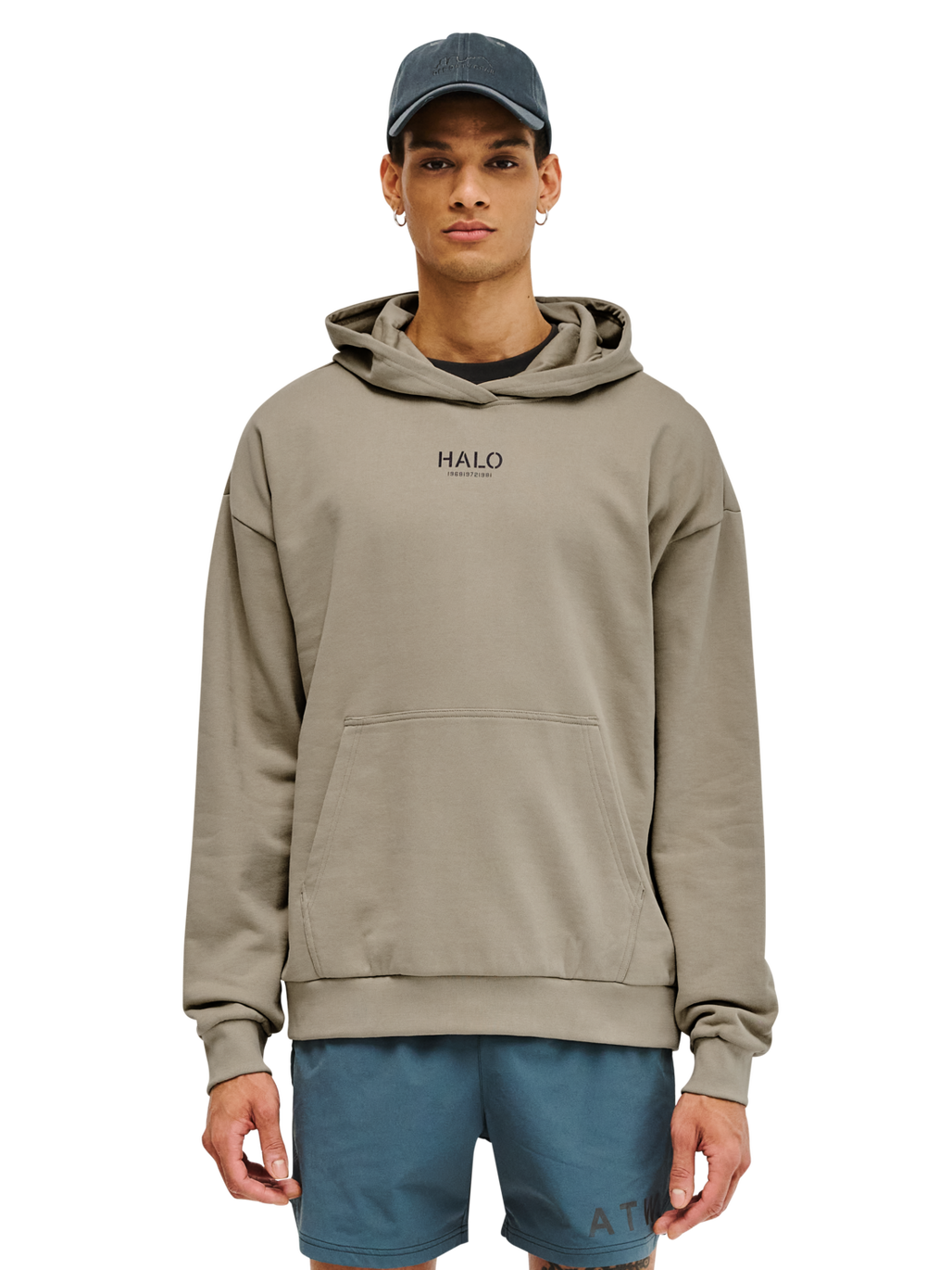 HALO GRAPHIC HOODIES, SENECA ROCK, model