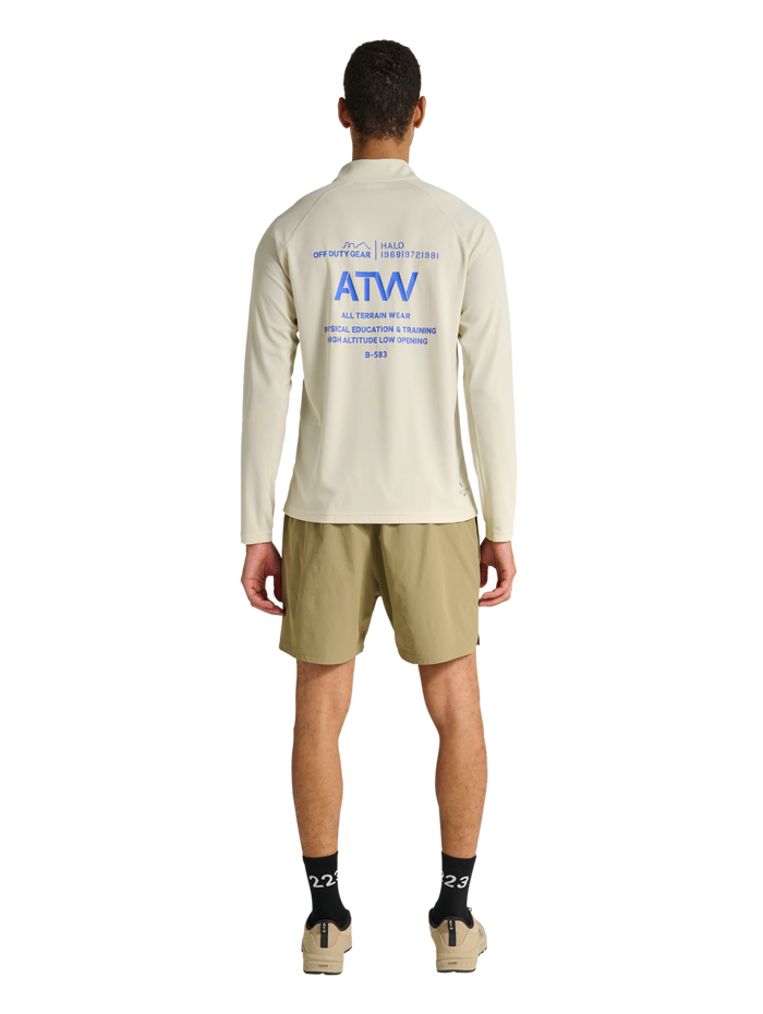 HALO SORONA HALF ZIP, TURTLEDOVE, model