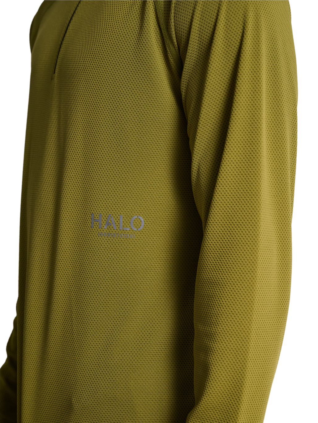HALO SORONA HALF ZIP, OLIVE DRAB, model