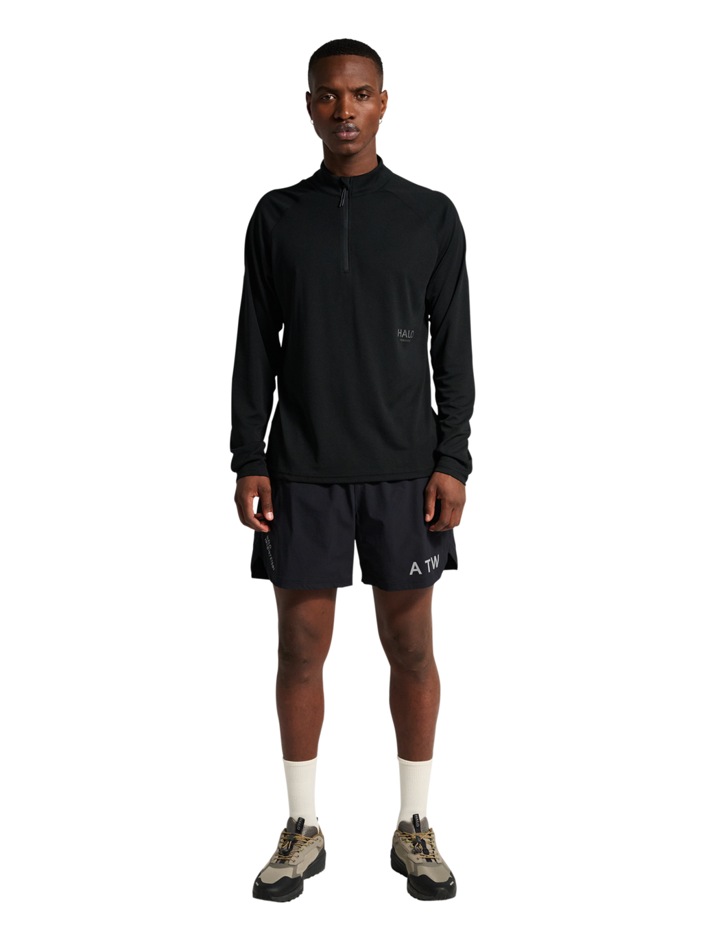 HALO SORONA HALF ZIP, BLACK, model