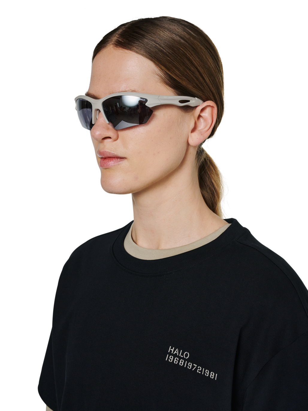 HALO X MESSY WEEKEND SUNGLASS NO 1, !BLACK IRIS, model