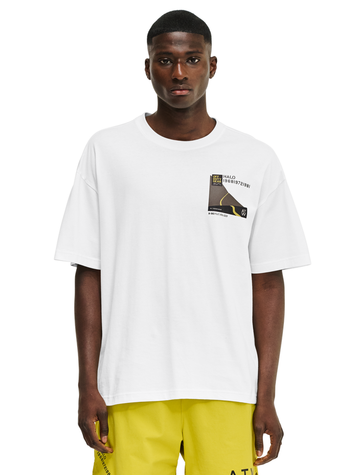 HALO AVIATION BOXY T-SHIRT, MARSHMALLOW, model
