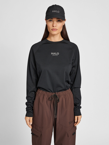 HALO TRAINING L/S TEE, BLACK, model