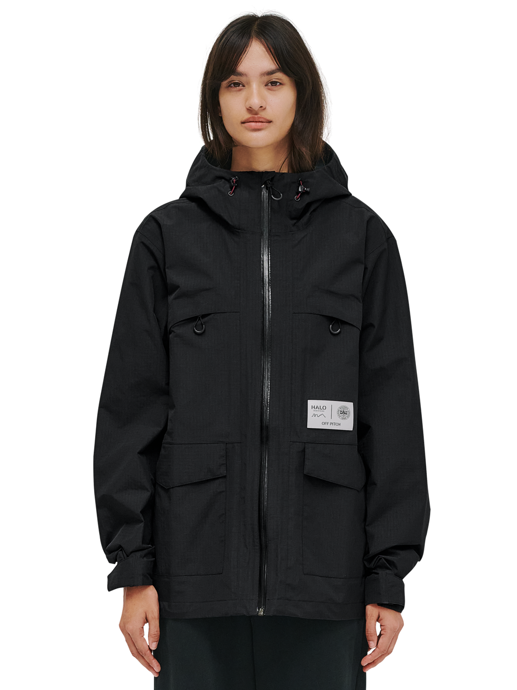 HALO DBU ASSET JACKET, BLACK, model
