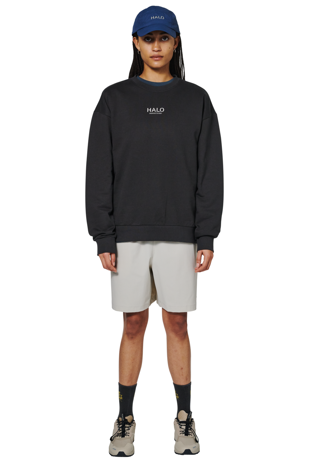 HALO GRAPHIC CREW 02, RAVEN, packshot