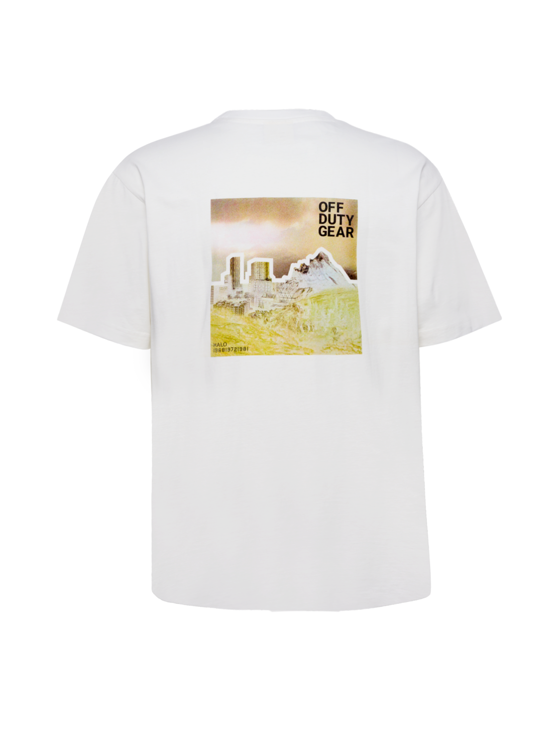 HALO GRAPHIC T-SHIRT, MARSHMALLOW/SENECA ROCK, packshot