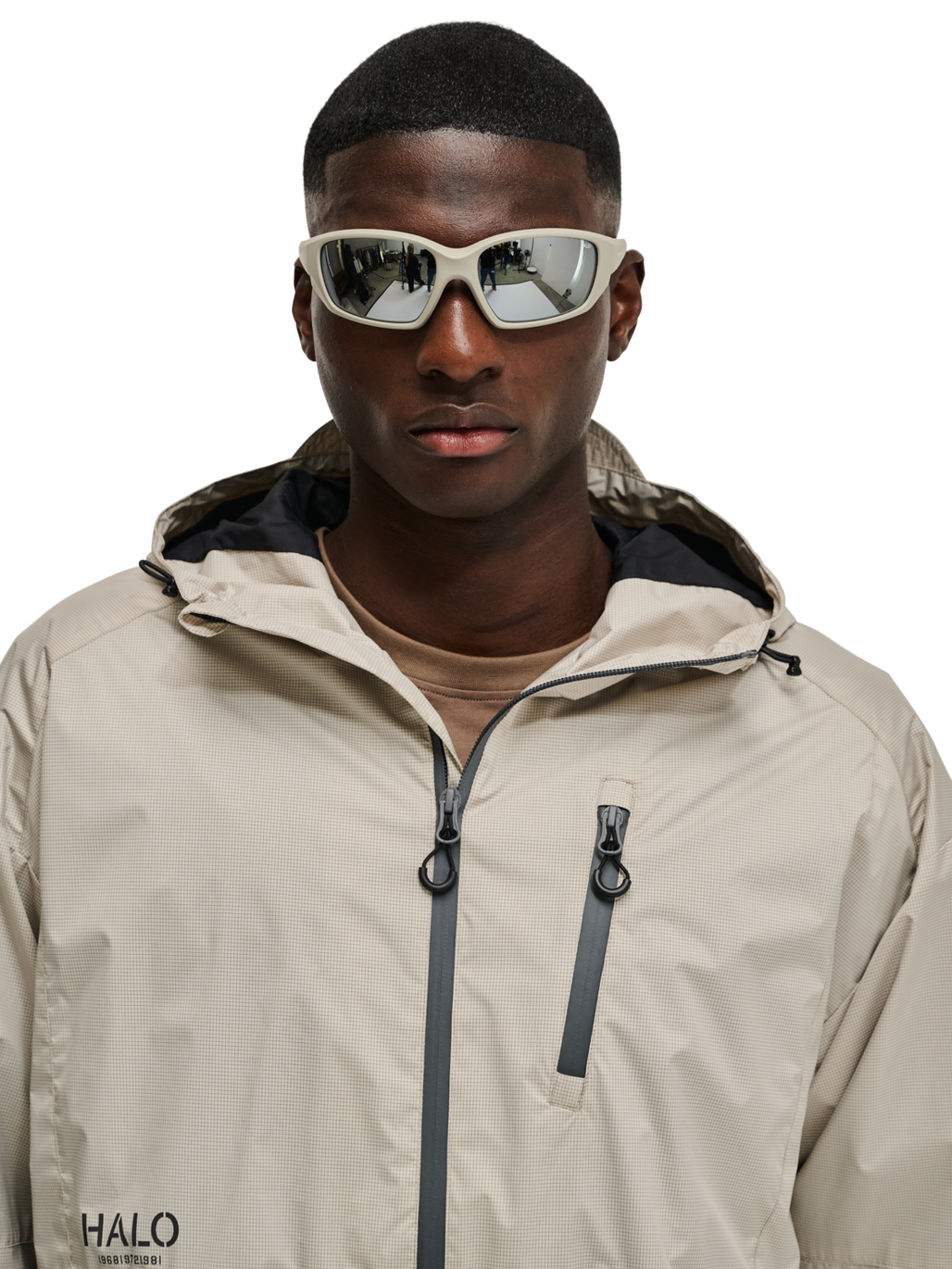 HALO X MESSY WEEKEND SUNGLASS NO 2, BLACK/SILVER, model