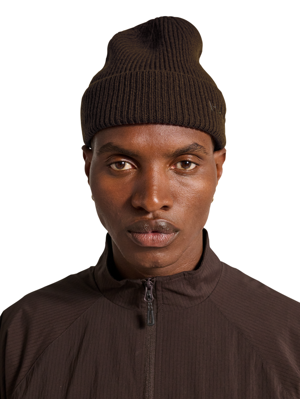 HALO  WOOL RIB BEANIE, BRACKEN, model
