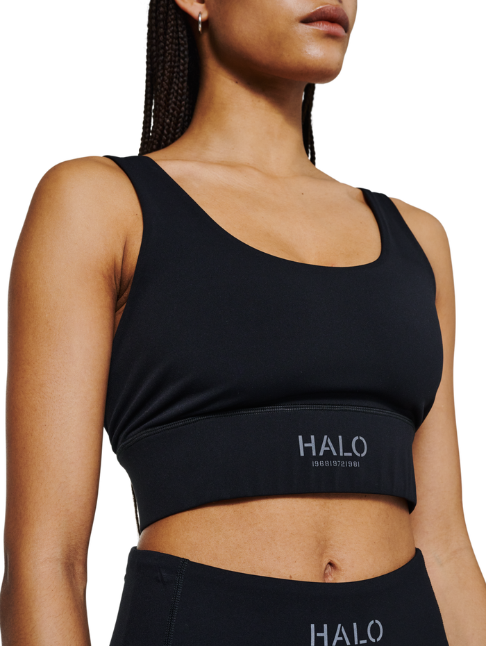 HALO WOMEN TRAINING BRA, BLACK, model