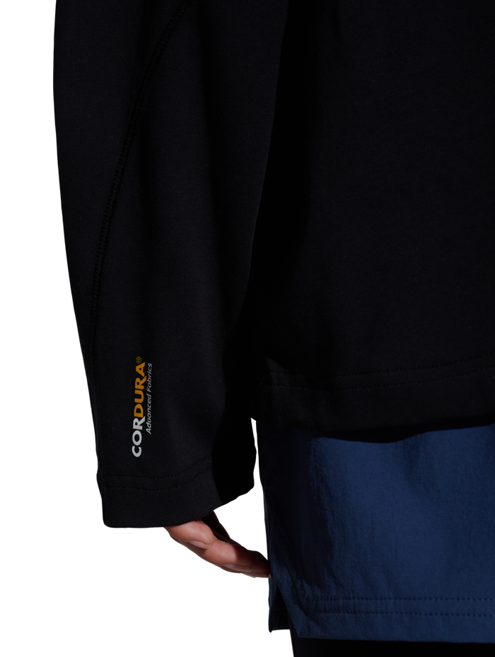 HALO CORDURA L/S T-SHIRT, BLACK, model