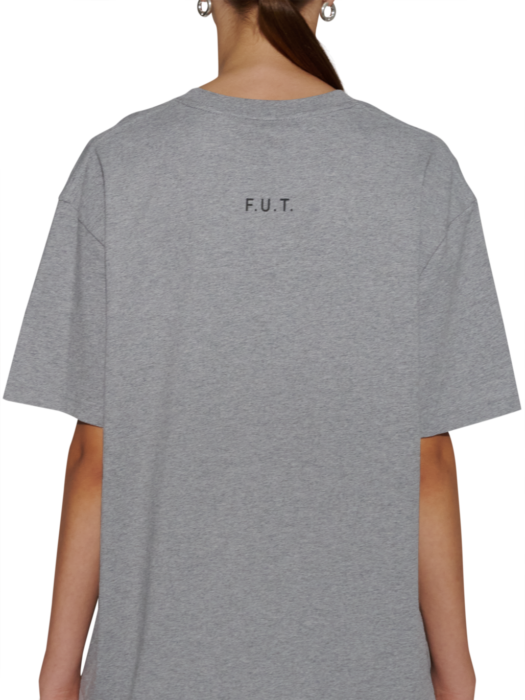 HALO ESSENTIAL T-SHIRT, GREY MELANGE, model