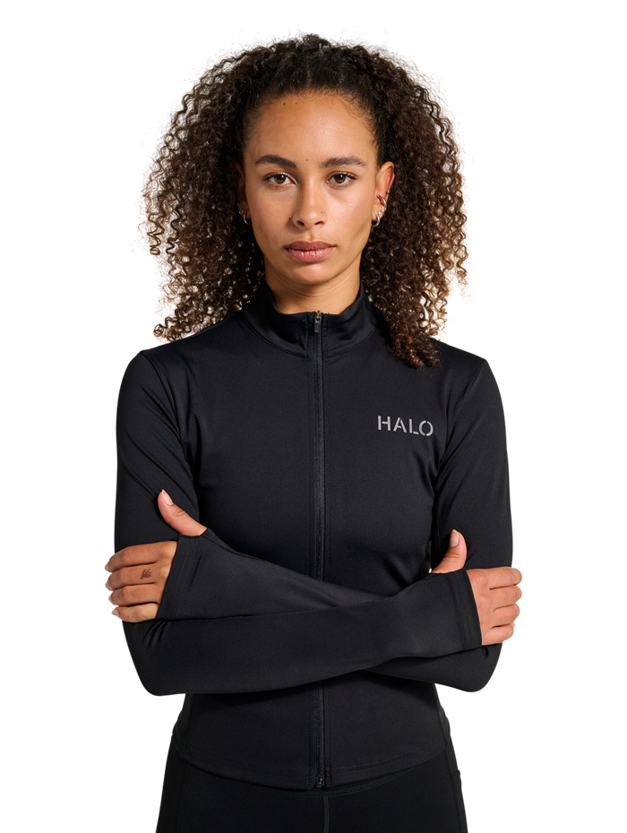 HALO WOMEN FULL ZIP 2.0, BLACK, model