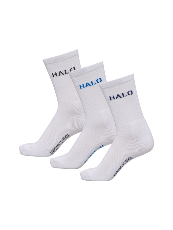HALO COTTON LOGO SOCKS, MARSHMALLOW, packshot