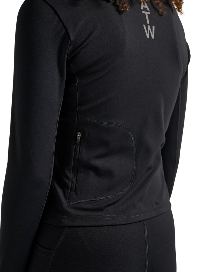HALO WOMEN FULL ZIP 2.0, BLACK, model