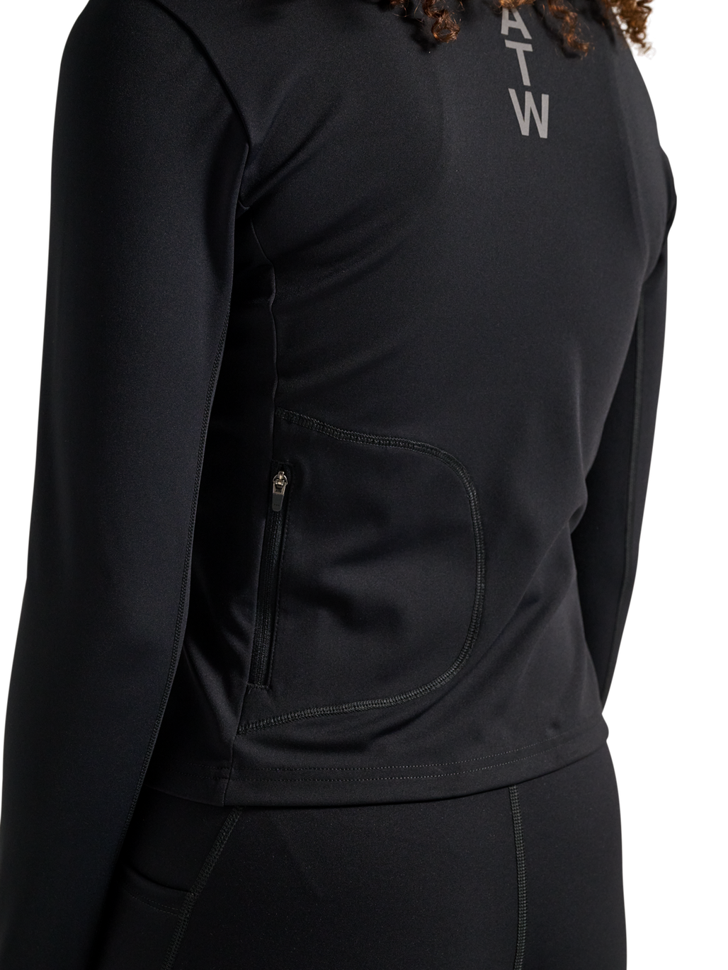 HALO WOMEN FULL ZIP 2.0, BLACK, model