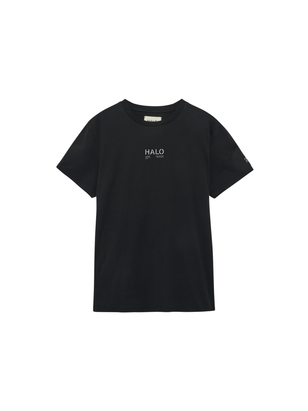 HALO COTTON T-SHIRT, BLACK, packshot