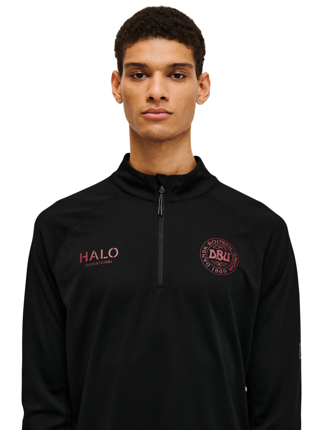 HALO DBU SORONA HALF ZIP, BLACK, model