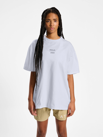 HALO HEAVY GRAPHIC TEE, WHITE, model