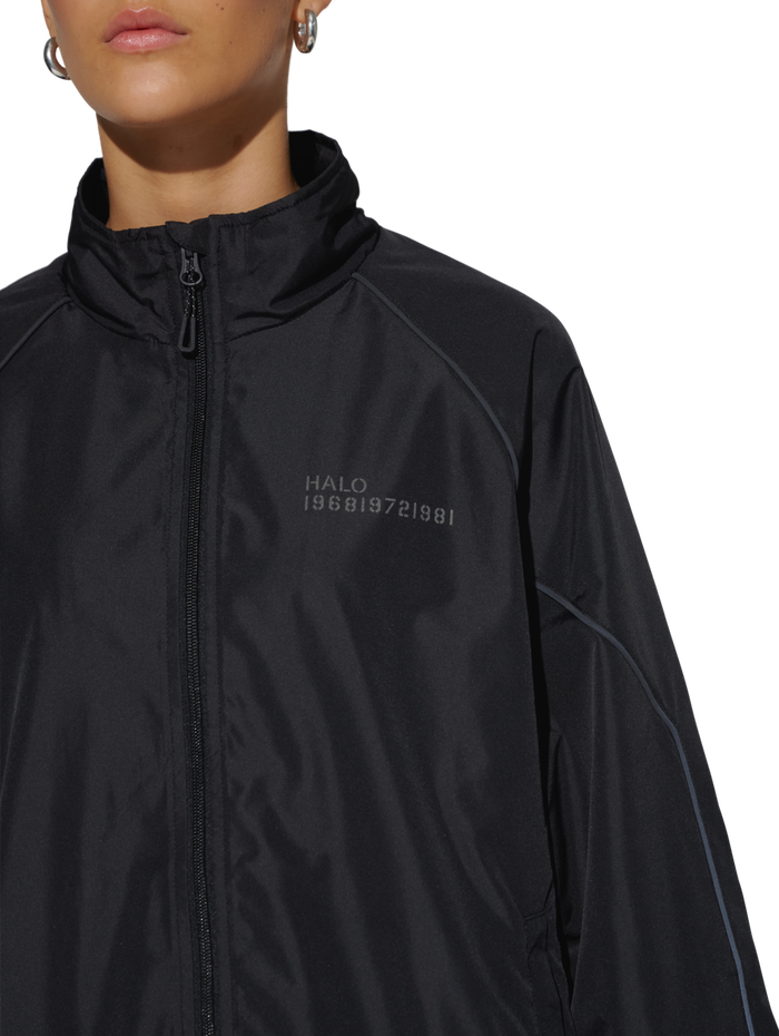 HALO TRACKSUIT  JACKET, BLACK, model