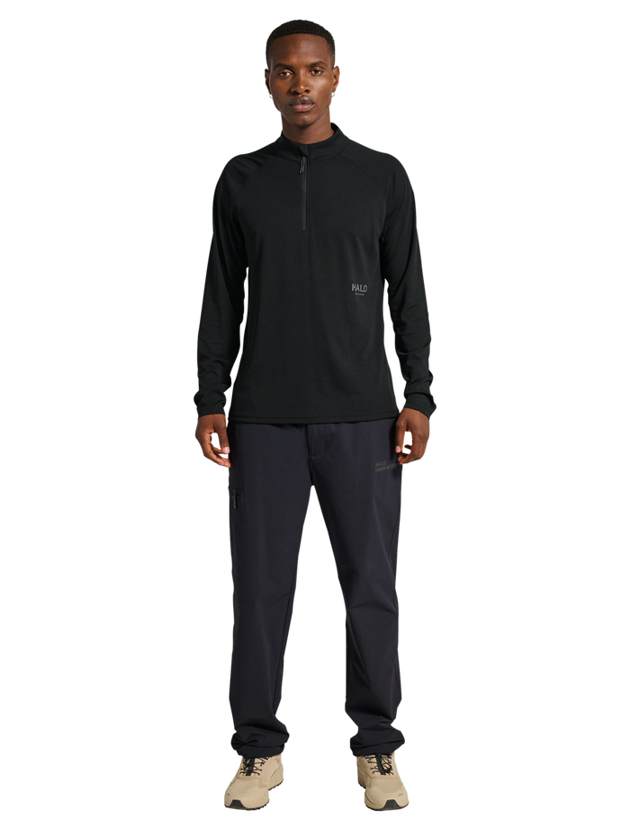 HALO SORONA HALF ZIP, BLACK, model