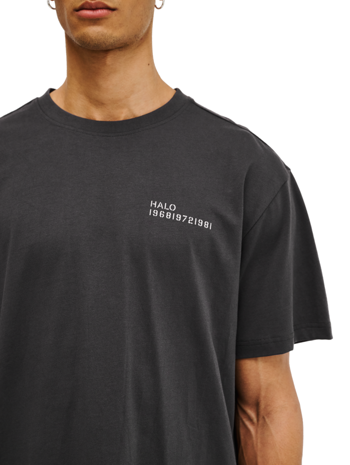 HALO GRAPHIC T-SHIRT 04, RAVEN, model