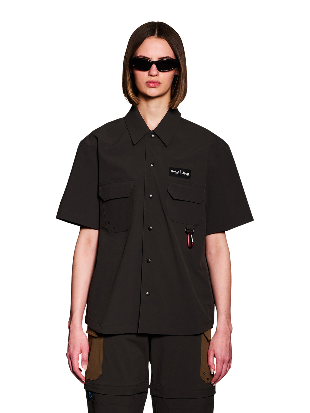 HALO JEEP SHORT SLEEVE SHIRT, RAVEN, model