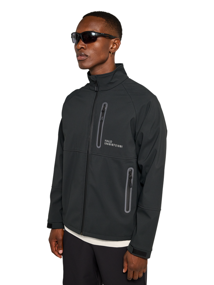 HALO ELITE SOFTSHELL JACKET, BLACK, model