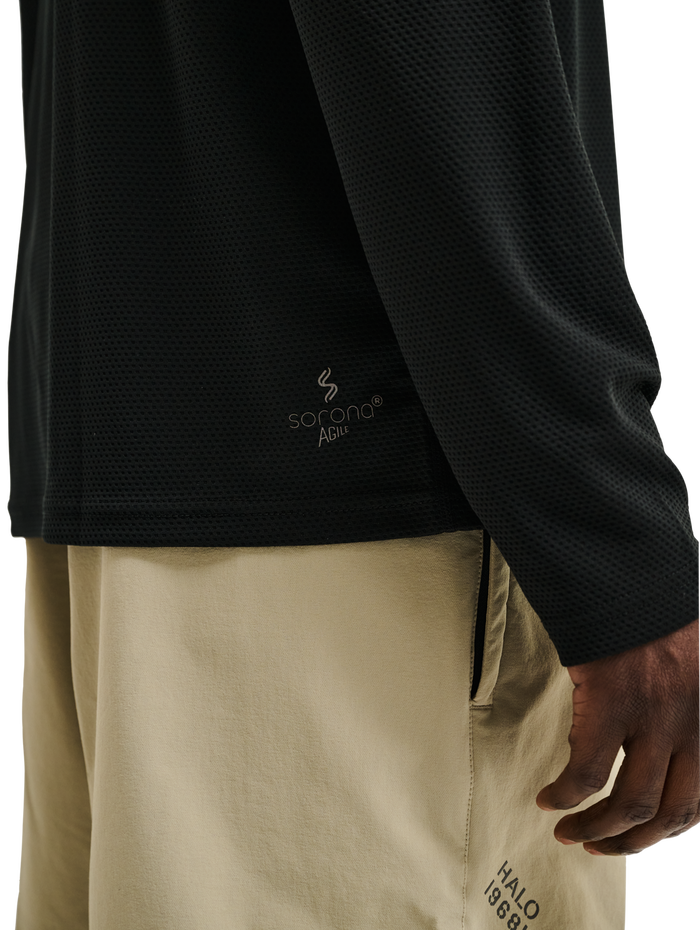 HALO SORONA HALF ZIP, BLACK, model